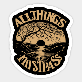 All Things Must Pass - George Harrison | Dark Sticker